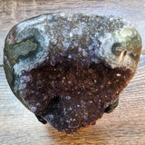 Amethyst Geode on Metal Stand~CRAMMS04