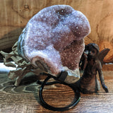 Amethyst Geode on Metal Stand~CRAMMS14