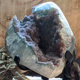 Amethyst Geode on Metal Stand~CRAMMS15