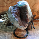 Amethyst Geode on Metal Stand~CRAMMS15