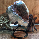 Amethyst Geode on Metal Stand~CRAMMS15