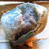 Amethyst Geode on Metal Stand~CRAMMS15