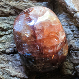 Red Hematoid Quartz Palm Stone~CRRHPS05