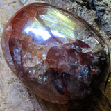 Red Hematoid Quartz Palm Stone~CRRHPS05