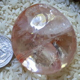 Red Hematoid Quartz Palm Stone~CRRHPS10