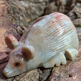 Stone Animal Carving~Rhyolite Mouse~CRSACV20