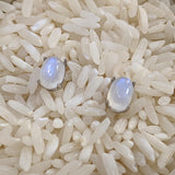 Rainbow Moonstone Post Earrings~JSRMPEAR