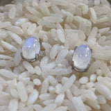 Rainbow Moonstone Post Earrings~JSRMPEAR