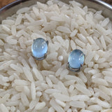 Aquamarine Post Earrings~JAQUAMER