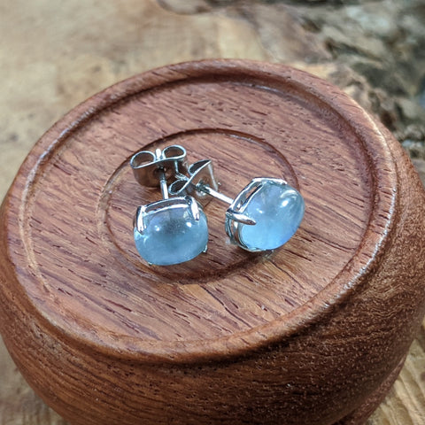 Aquamarine Post Earrings~JAQUAMER