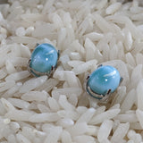 Larimar Post Earrings~JLARPEAR