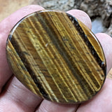 Tiger's Eye Flat Worry Stone~CRTEFLTW