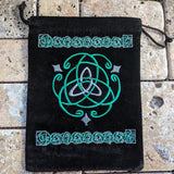 Trinity Celtic Knot Embroidered Pouch~TEXTCKP1