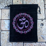 OM Embroidered Pouch~TEXPOMP1