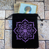 Lotus Embroidered Pouch~TEXLOTP1