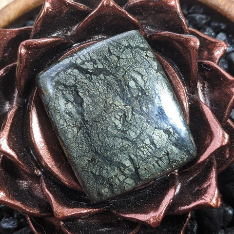 Marcasite Agate Cabochon~CRMARAC2