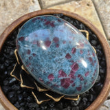 Ruby & Kyanite Palm Stone~CRRBKYP2