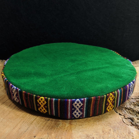 Green Singing Bowl / Meditation Bowl Cushion 6.5 inch