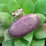 Stichtite & Moonstone Pendant~JSSSTIC5