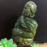 Verdite Woman & Vase Carving~ CRSVCAR5