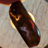 Sagenite Red Plume Agate Cabochon~JSSSRAC4