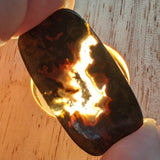 Sagenite Red Plume Agate Cabochon~JSSSRAC7