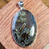 Aragonite in Agate Pendant~JSSARAP2