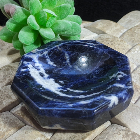 Sodalite Hexagon Bowl~CRSLHB05