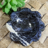 Sodalite Flower Bowl~CRSLHB09