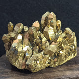 Gold Aura Quartz Cluster~CRGAQC03