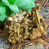 Gold Aura Quartz Cluster~CRGAQC04