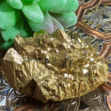 Gold Aura Quartz Cluster~CRGAQC06