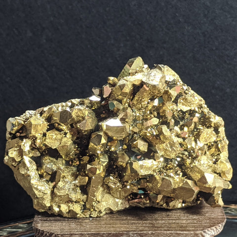 Gold Aura Quartz Cluster~CRGAQC10