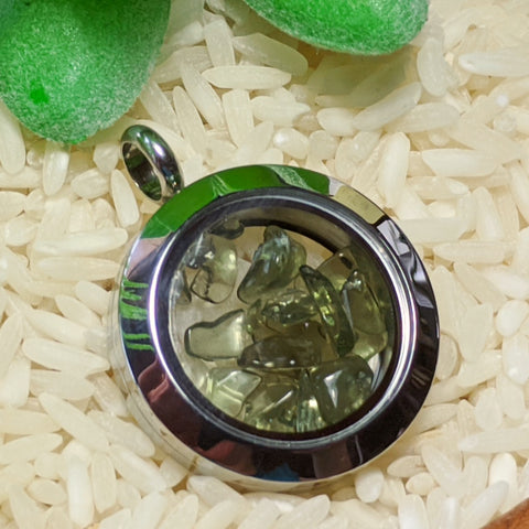 Moldavite Pendant~JSTMOLD1