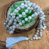 Rainbow Moonstone Mala Beads~JMALARMN