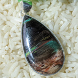 Copper Petrified Wood Pendant~JSSCPWP2