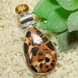 Bauxite & Citrine Pendant~JSSBAUX3