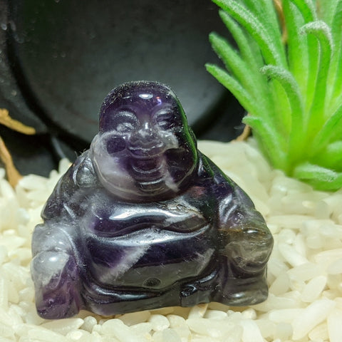 Amethyst Laughing Buddha~CRAMETLB