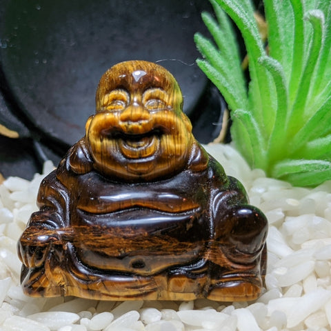 Tiger Eye Laughing Buddha~CRTELBD1