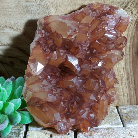 Tangerine Quartz Cluster~CRTQTZ10