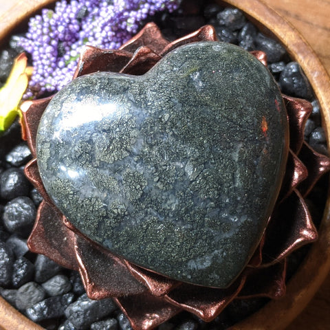 Marcasite Agate Heart~CRMARAH7