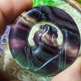 Fluorite "Pearl in Palm" Carving~ CRFLPIP1