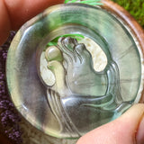 Fluorite "Pearl in Palm" Carving~ CRFLPIP2