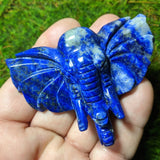 Lapis Lazuli Elephant Carving~ CRLELEP2