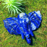 Lapis Lazuli Elephant Carving~ CRLELEP2