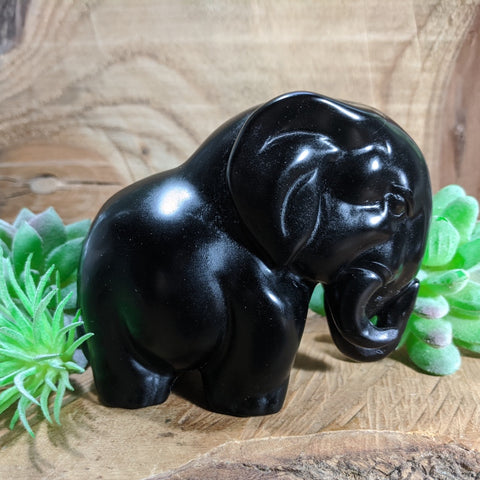 Black Obsidian Elephant~ CRBOELEP