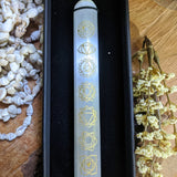 Etched Selenite Chakra Wand~ CRSELCWD