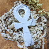 Howlite Ankh~CRHANKHC