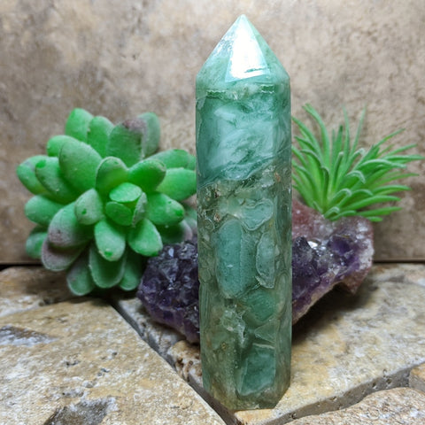 Green Opalized Fluorite~CRGOFL11