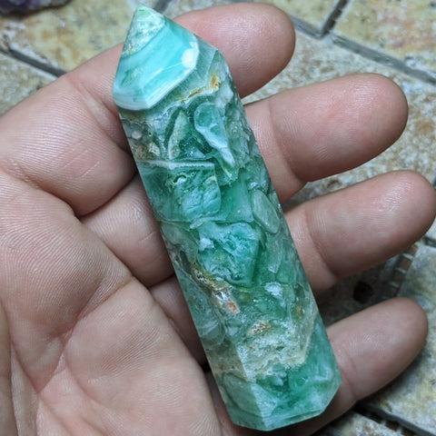 Green Opalized Fluorite~CRGOFL18